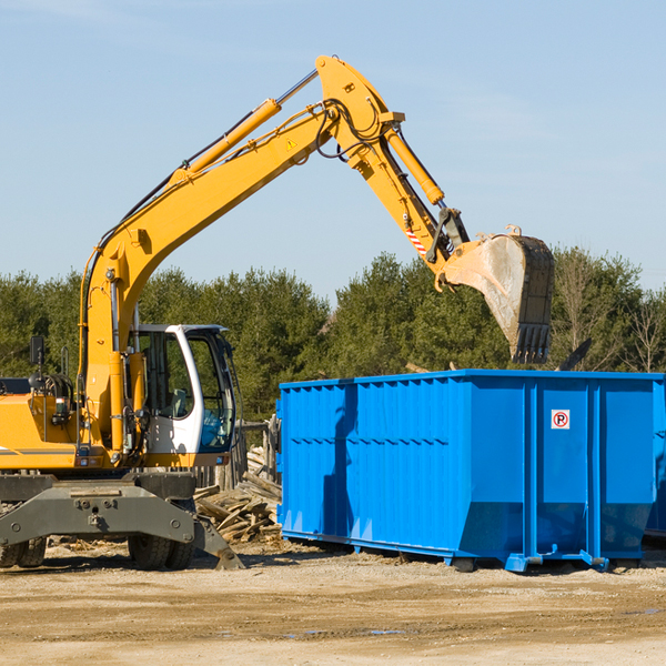 are there any restrictions on where a residential dumpster can be placed in Amite